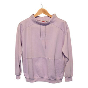 Vintage No Excuses Womens Pullover Sweatshirt Medium Purple Retro NWT Deadstock